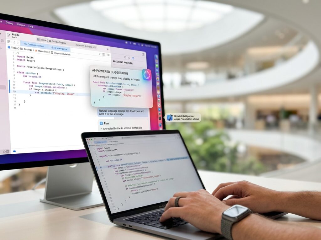 iOS 26 ve macOS 26 yapay zeka entegrasyonu Xcode geliştirici aracı kod önerisi